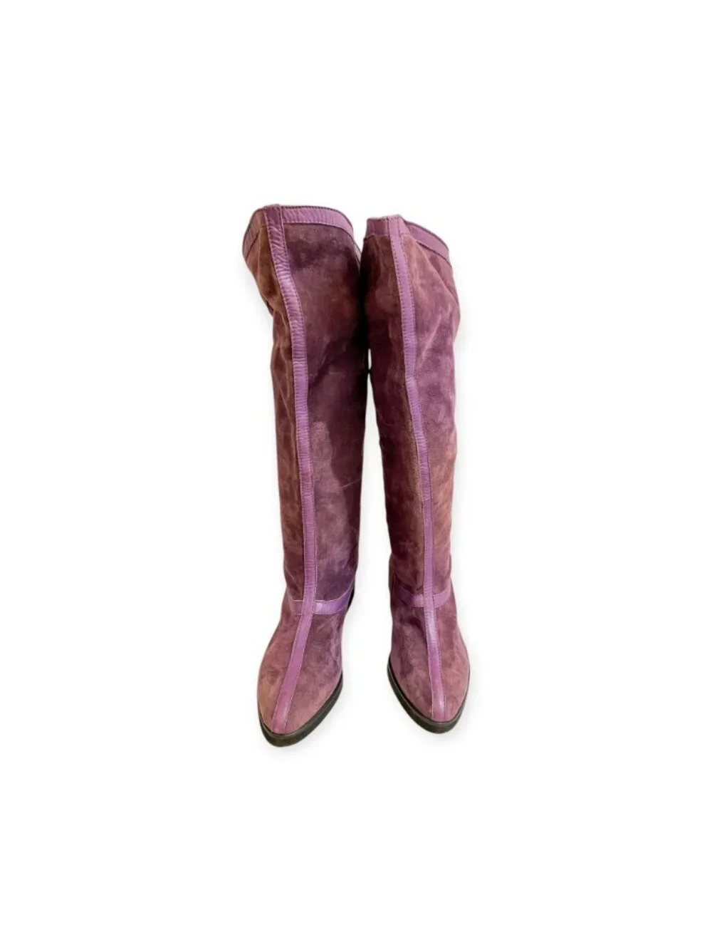 Vintage Rare Kansai by Giancolombo Purple Suede Boots